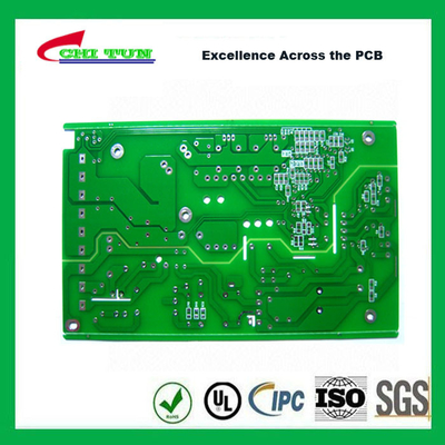 Carte PCB à simple face 1OZ de masque de soudure de vert de panneau de carte PCB de FR4 1.6MM HASL
